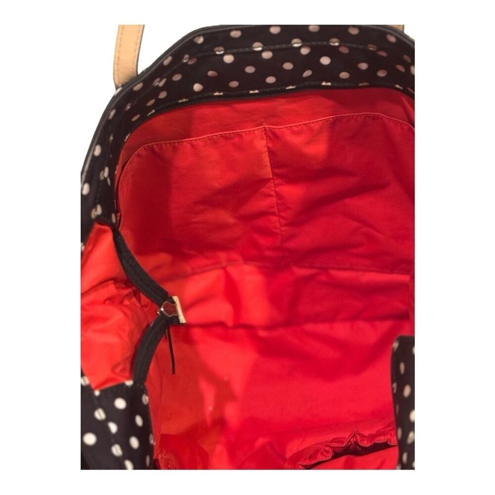 Kate Spade Polka Dot Nylon Diaper Tote – New Without Tags | Black, White & Red - Picture 6 of 8